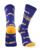 LSU Tigers Socks Mayhem Crew Socks (Imported)