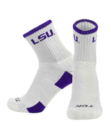 TCK socks LSU Tigers / Large NCAA Quarter Socks - LSU Tigers