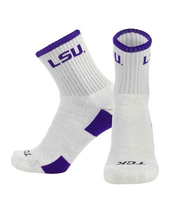 TCK socks LSU Tigers / Large NCAA Quarter Socks - LSU Tigers