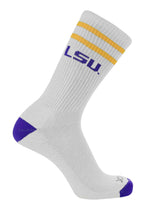 NCAA Vintage College Striped Socks - LSU Tigers (Large)