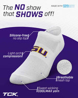 TCK socks LSU Tigers / One Size TCK LSU Tigers No Show Liner Socks (3-Pack)