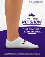 TCK socks LSU Tigers / One Size TCK LSU Tigers No Show Liner Socks (3-Pack)