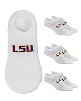 TCK socks LSU Tigers / One Size TCK LSU Tigers No Show Liner Socks (3-Pack)