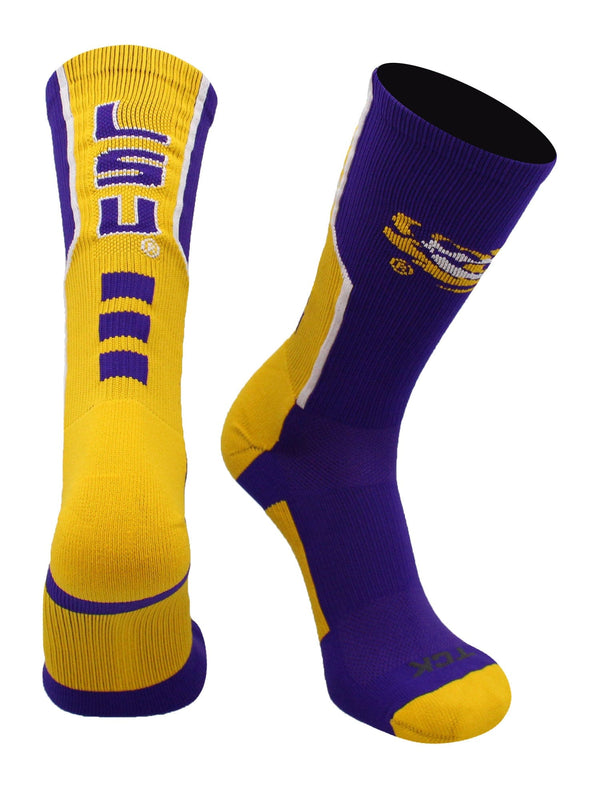 TCK socks LSU Tigers Perimeter Crew Socks