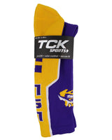 TCK socks LSU Tigers Perimeter Crew Socks