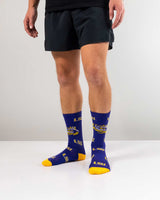 TCK socks LSU Tigers Socks Mayhem Crew Socks (Imported)