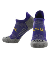 TCK socks LSU Tigers Tour No Show Tab Socks - Made in USA