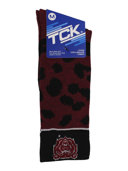 TCK socks Maroon/Black / Medium Missouri State Bears Socks Womens Savage Crew Socks