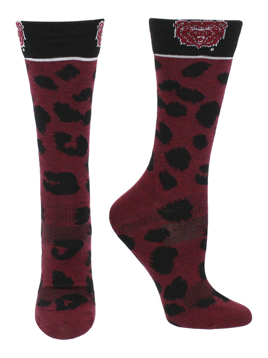 TCK socks Maroon/Black / Medium Missouri State Bears Socks Womens Savage Crew Socks