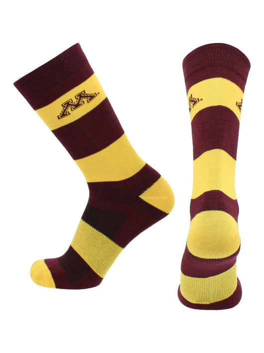 TCK socks Maroon/Gold / Large Minnesota Golden Gophers Socks Game Day Striped Crew Socks