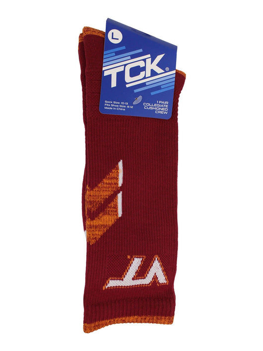 TCK socks Maroon/Gold / Large Virginia Tech Hokies Socks Virginia Tech University Hokies Champion Crew Socks