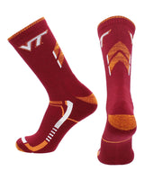 TCK socks Maroon/Gold / Large Virginia Tech Hokies Socks Virginia Tech University Hokies Champion Crew Socks