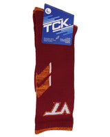 TCK socks Maroon/Gold / Large Virginia Tech Hokies Socks Virginia Tech University Hokies Champion Crew Socks