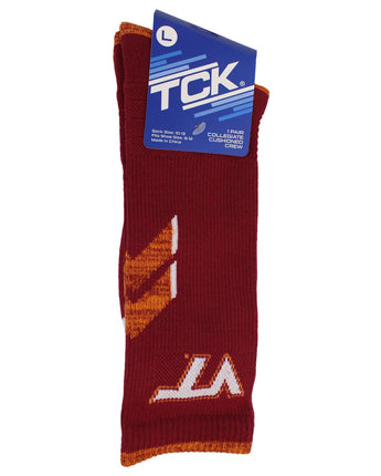 TCK socks Maroon/Gold / Large Virginia Tech Hokies Socks Virginia Tech University Hokies Champion Crew Socks