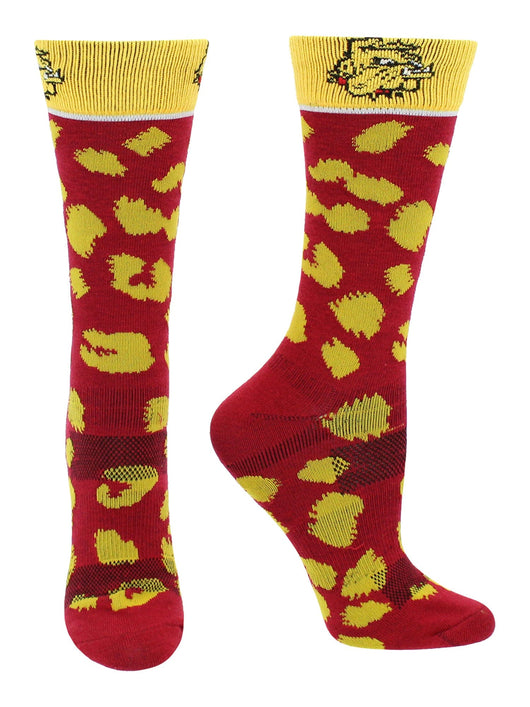 TCK socks Maroon/Gold / Medium Minnesota Duluth Bulldogs Socks Womens Savage Crew Socks