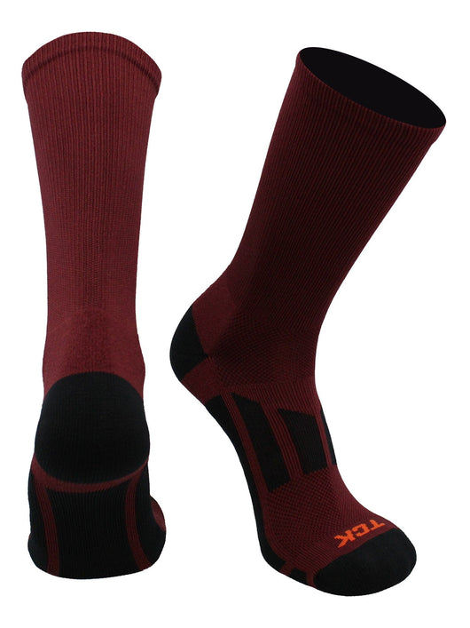 TCK socks Maroon / Large Elite Performance 2.0 Crew Socks For Sports
