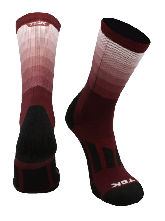 TCK socks Maroon / Small Fade Sublimated Crew Socks