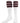 TCK socks Maroon / Small Retro 3 Stripe OTC Tube Socks