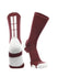 TCK socks Maroon/White / Large Baseline 3.0 Athletic Crew Socks