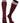 TCK socks Maroon White / Medium Euro Style 3 Stripe Soccer Socks With Fold Down Top