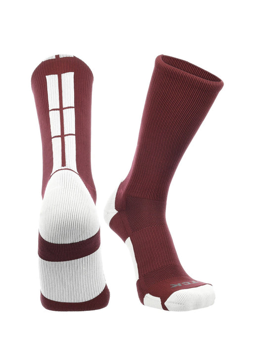 TCK socks Maroon/White / Small Baseline 3.0 Athletic Crew Socks