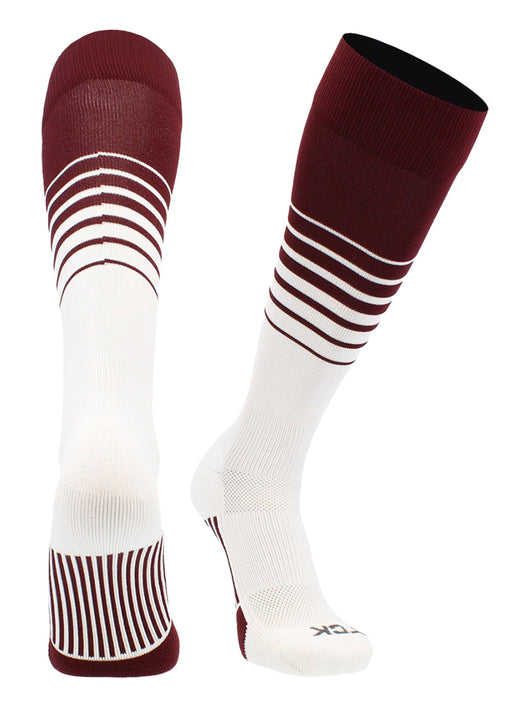 TCK socks Maroon/White / Small Elite Breaker Soccer Socks