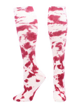 TCK socks Maroon/White / Small Tie Dye Multisport Tube Socks