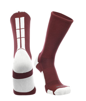 TCK socks Maroon/White / X-Large Crew Socks Baseline 3.0 Adult Sizes Team Colors