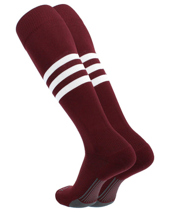 MadSportsStuff x TCK Made in USA Classic 3-Stripe Dugout Socks