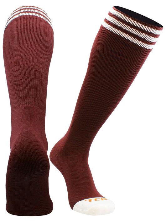 TCK socks Maroon/White / X-Small Prosport Striped Tube Sock