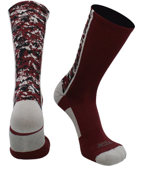 TCK socks Maroon / X-Large Digital Camo Crew Socks
