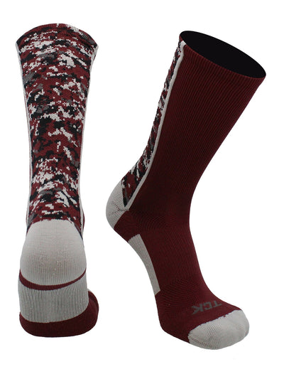 TCK socks Maroon / X-Large Digital Camo Crew Socks