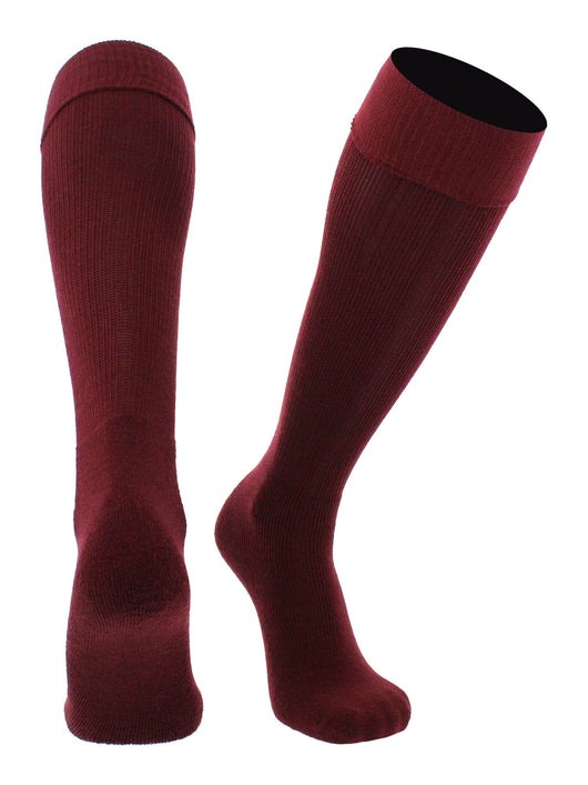 TCK socks Maroon / X-Large Soccer Socks Youth Toddler Adult Fold Down Top MS Multisport Tube Socks