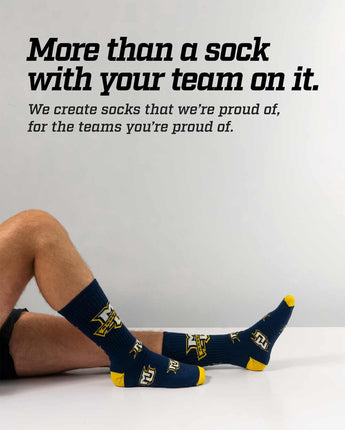 TCK socks Marquette Golden Eagles Mayhem Crew Socks (Made in USA)
