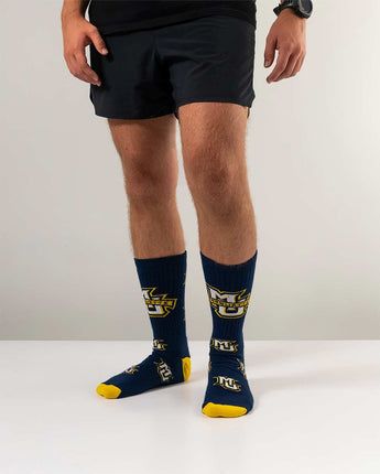 TCK socks Marquette Golden Eagles Mayhem Crew Socks (Made in USA)