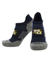 TCK socks Marquette Golden Eagles / Medium Marquette Golden Eagles Tour No Show Tab Socks - Made in USA