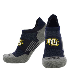TCK socks Marquette Golden Eagles / Medium Marquette Golden Eagles Tour No Show Tab Socks - Made in USA