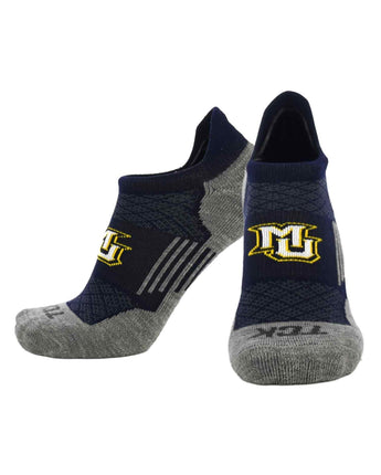 TCK socks Marquette Golden Eagles / Medium Marquette Golden Eagles Tour No Show Tab Socks - Made in USA