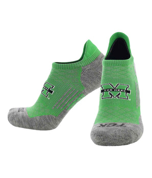Marshall Thundering Herd No Show Tour Socks - Made in USA