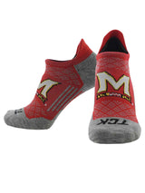 TCK socks Maryland Terrapins / Large Maryland Terrapins Tour No Show Tab Socks - Made in USA
