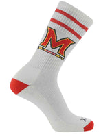 NCAA Vintage College Striped Socks - Maryland Terrapins (Large)