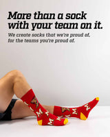 TCK socks Maryland Terrapins Mayhem Crew Socks (Made in USA)