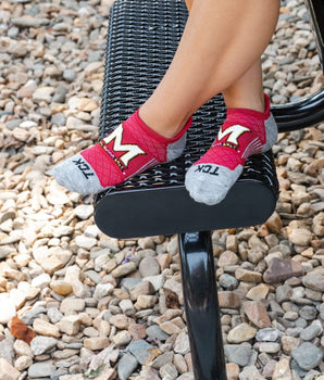 Maryland Terrapins Tour No Show Tab Socks - Made in USA