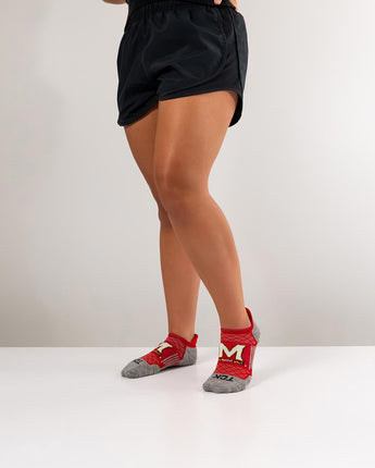 TCK socks Maryland Terrapins Tour No Show Tab Socks - Made in USA
