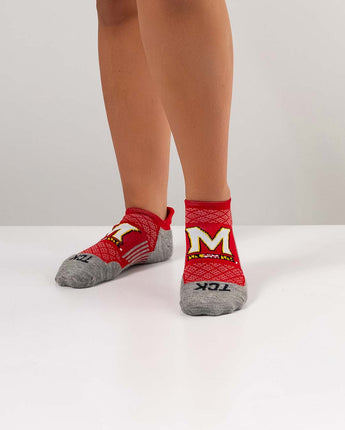TCK socks Maryland Terrapins Tour No Show Tab Socks - Made in USA