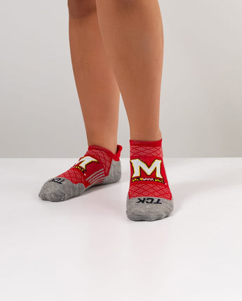 TCK socks Maryland Terrapins Tour No Show Tab Socks - Made in USA