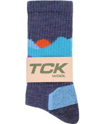 TCK socks Merino Wool Hiking Socks For Men & Women - Sunset