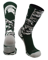 TCK socks Michigan State Spartans Camo Crew Socks