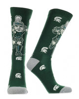 Michigan State Spartans Mayhem Crew Socks (Imported)