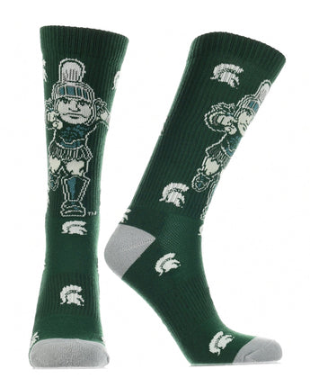 Michigan State Spartans Mayhem Crew Socks (Imported)